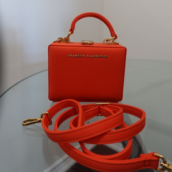 Like New Brandon Blackwood Orange Nylon Mini Kendrick Trunk - Picture 7 of 8